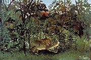 Henri Rousseau The Hungry Lion Throws Itself on the Antelope oil